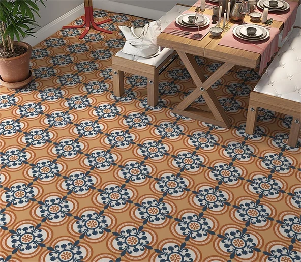 Stickerart Yer Kaplama Zemin Kaplama Folyosu 65X130 Cm Azulejos Floor Karo ürün görseli 1