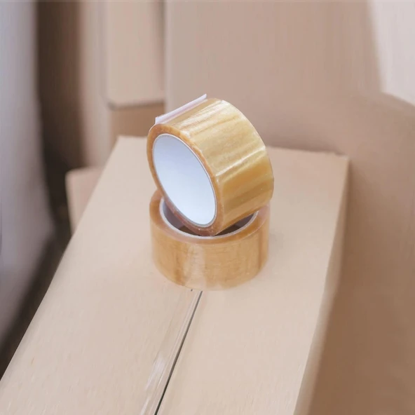 Koli Bandı 45 Mm X 100 Mt Şeffaf Güçlü Yapışkanlı Kopmayan Bant 72 Adet ürün görseli 1