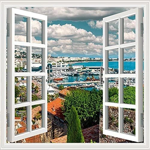 Pencere Poster Duvar Kağıdı Liman Yapışkanlı Sticker ürün görseli 1