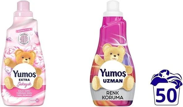 Yumoş Extra Konsantre Çamaşır Yumuşatıcısı Şakayık 1440 Ml(1) Yumoş Uzman Konsantre Çamaşır Yumuşatıcısı Renk Koruma Kalıcı Koku 50 Yıkama (1 X 1200 Ml)(1) ürün görseli 1