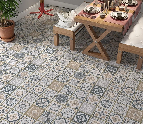Stickerart Yer Kaplama Zemin Kaplama Folyosu 65X130 Cm Turkish Tile ürün görseli 1