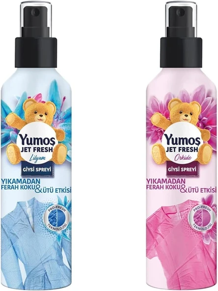 Yumoş Jetfresh Giysi Spreyi Lilyum 200 Ml(1) Yumoş Jetfresh Giysi Spreyi Orkide 200 Ml(1) ürün görseli 1