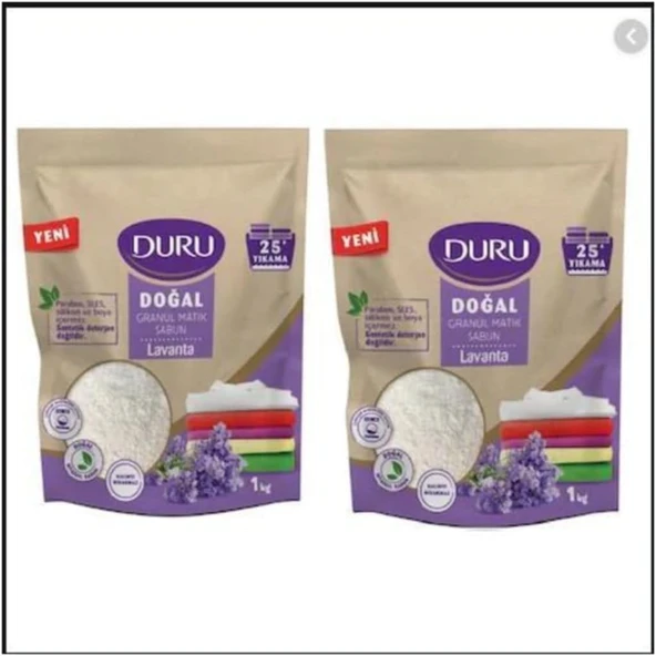 Duru Granül Matik Sabun Lavanta 1 Kg X 2 Adet ürün görseli 1