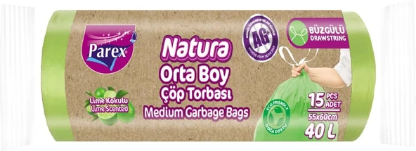 Parex Natura Büzgülü Torbası Orta Boy 15’Li ürün görseli 1