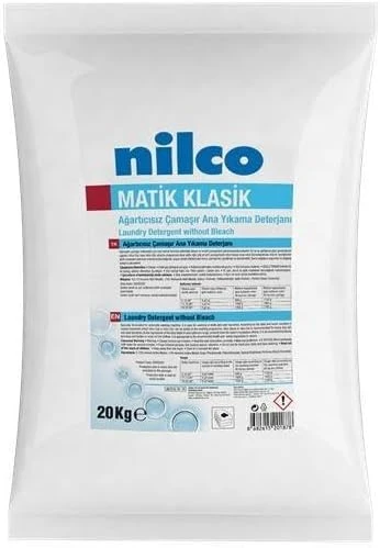 Nilco Matik Klasik 20Kg Ağarticisiz Ana Yikama Toz Deterjan ürün görseli 1