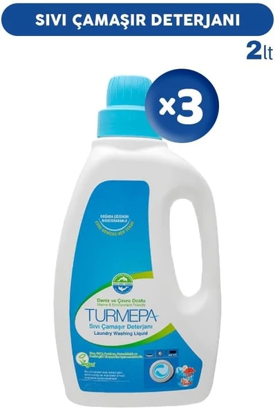 Turmepa Sıvı Çamaşır Deterjanı 2 Lt X 3 ürün görseli 1