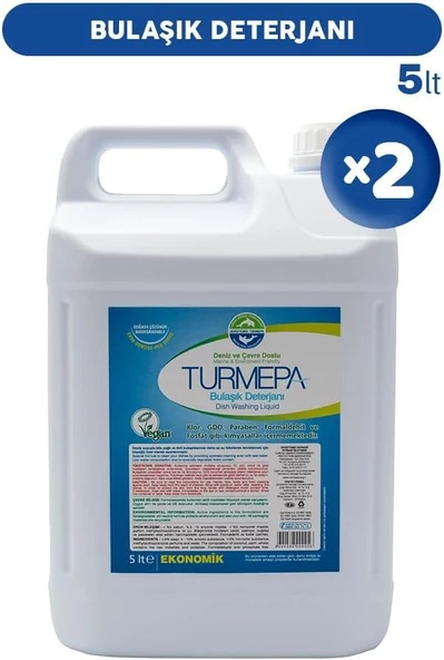Turmepa Elde Yıkama Bulaşık Deterjanı 5 Lt X 2 ürün görseli 1