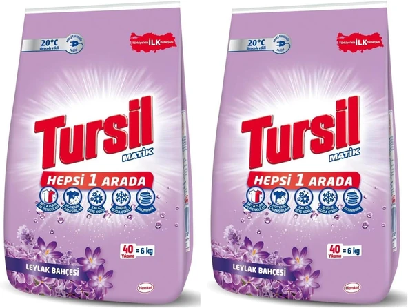 Tursil Leylak Bahçesi Toz Deterjan 6Kg (2 Paketi) ürün görseli 1