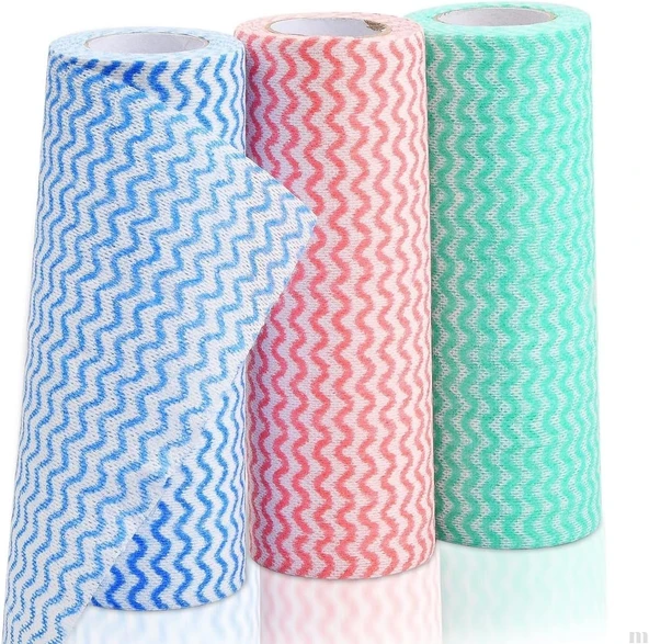 Lüks Temizlik Toz Bezi - İz Bırakmayan Özel Dokulu - 25 Cm *30 Cm Kare Form - Tüm Yüzeyler İçin Uygun- 50 Parça Bez ürün görseli 1