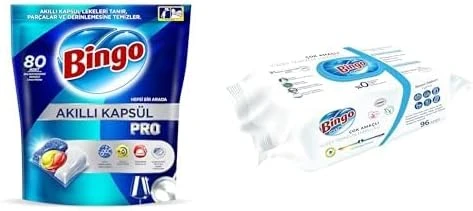 Akıllı Kapsül Bulaşık Makinesi Deterjanı Tableti 80'Li & Yüzey Havlusu Beyaz Sabun 96'Lı ürün görseli 1