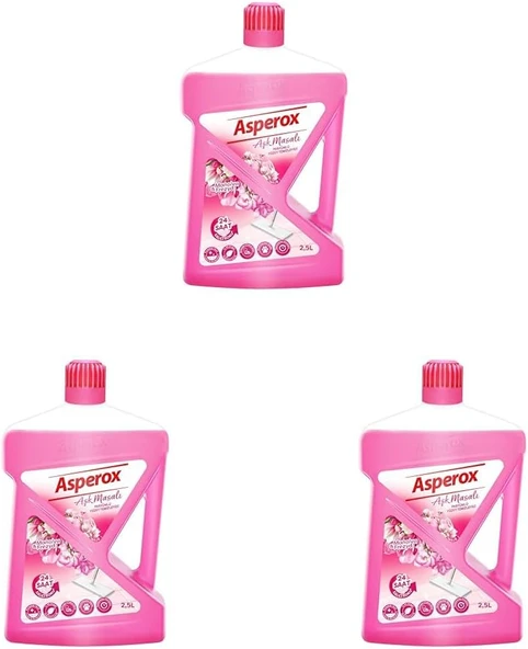 Asperox Aşk Masalı Parfümlü Yüzey Temizleyici 2.5 L (3 Paketi) ürün görseli 1