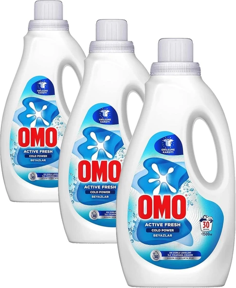 Fresh Cold Power Beyazlar İçin Sıvı Deterjan 1500 Ml (3 Paketi) ürün görseli 1