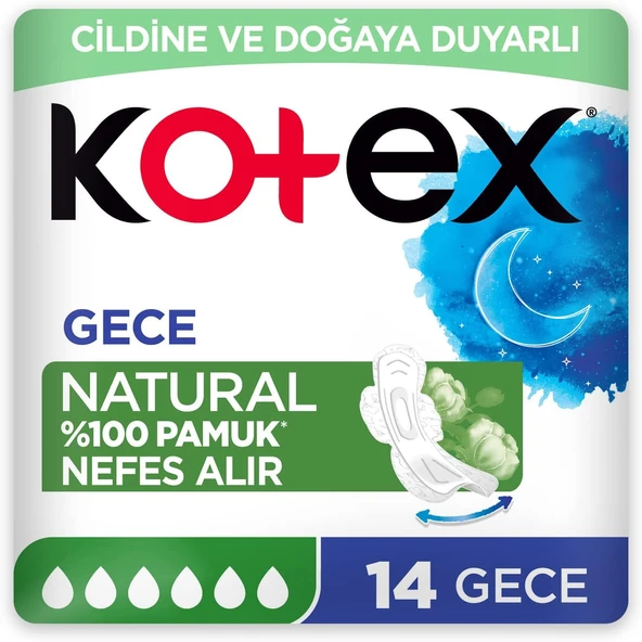 Kotex Süper Ekonomik Gece 14'Lü 1 Paket ürün görseli 1