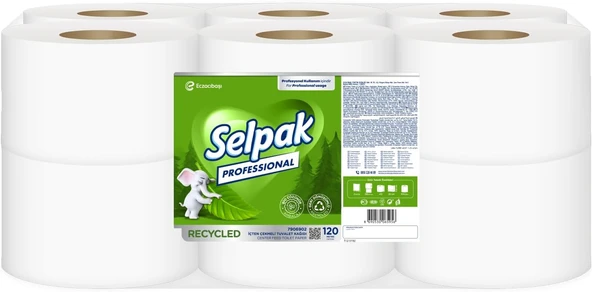 Selpak Professional Recycled İçten Çekmeli Tuvalet Kağıdı, 120 Metre ürün görseli 1