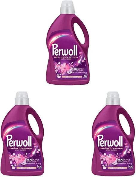 Perwoll Çiçek Cazibesi Renkli 2,75L 3Lü Paket ürün görseli 1
