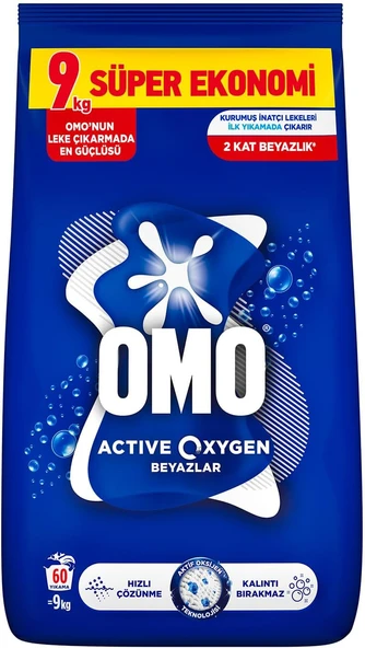 Oxygen Beyazlar Toz Deterjanı 9 Kg ürün görseli 1