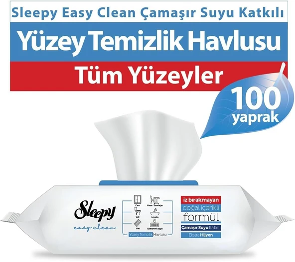 Sleepy Çamaşır Suyu Katkılı 100 Yaprak (2X) + Arap Sabunu Katkılı 100 Yaprak (2X) + Beyaz Sabun Katkılı 100 Yaprak ürün görseli 1