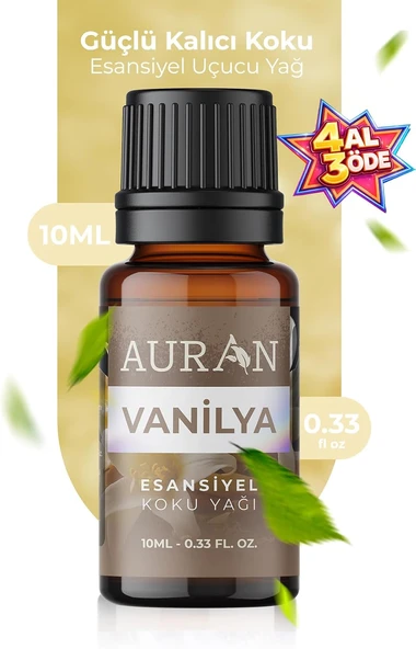 Auran Vanilya Esansiyel Uçucu Koku Yağı Difüzör Esansı Buhurdanlık Yağı Aromaterapi Yağı 10Ml ürün görseli 1