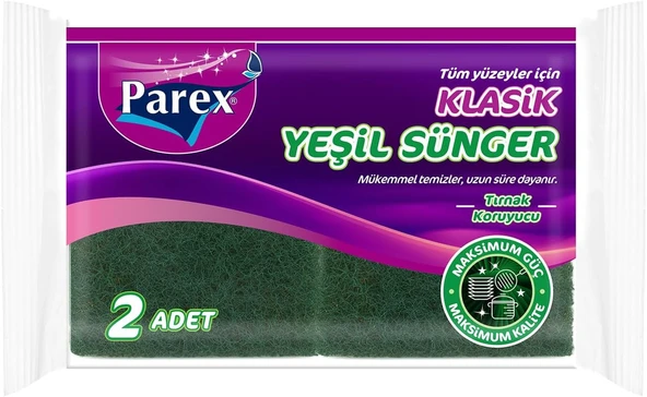 Parex Tüm Yüzeyler İçin Klasik Yeşil Sünger 2 Adet ürün görseli 1