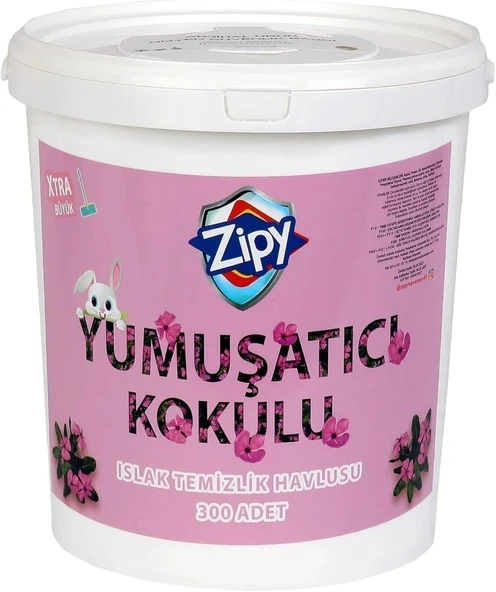 Yumuşatıcı Kokulu Islak Temizlik Havlusu, 300 Yaprak, Tüm Yüzeyler Için, Pratik Kova Ambalaj ürün görseli 1