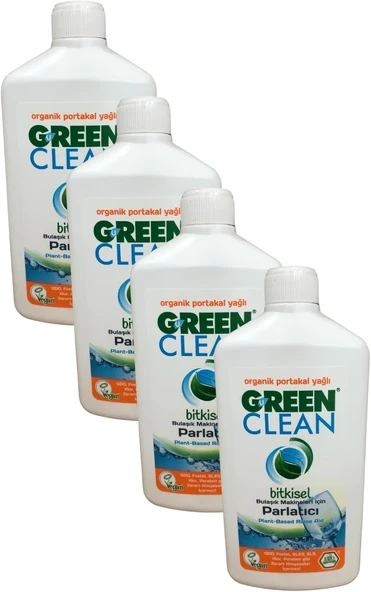 U Green Clean Organik Portakal Yağlı Bulaşık Makinesı Parlatıcı 500 Ml 4 Lü Set ürün görseli 1