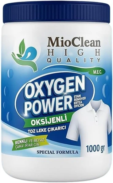 Oxygen Power – Güçlü Toz Çıkarıcı & Ağartıcı Çamaşır Deterjanı (1000 Gr) | Renkli Beyaz Çamaşırlar İçin ürün görseli 1