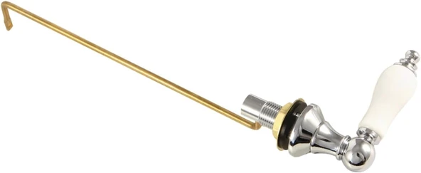 Brass Ktpls1 Tuvalet Tankı Kolu, Porselen Kulp, Parlak Krom ürün görseli 1