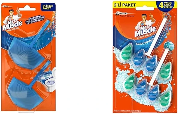 Mr Muscle Aqua Klozet Bloğu Klozet Blok Marine, (2X2) ürün görseli 1
