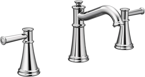 Moen T6405 Belfield T6405 Belfield Çift Kulplu Breitgefaechert Banyo Musluk, Krom ürün görseli 1