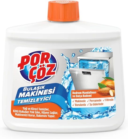 Porçöz Bulaşık Makinesi Temizleyici (Bodrum Mandalinası - Datça Bademi) 250 Ml ürün görseli 1
