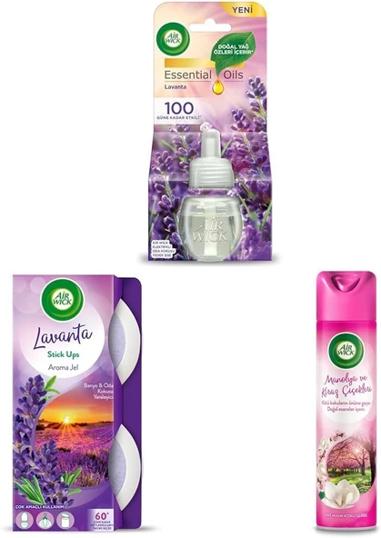 Air Wick Lavanta Serisi (Elektrikli + Jel + Aerosol) ürün görseli 1
