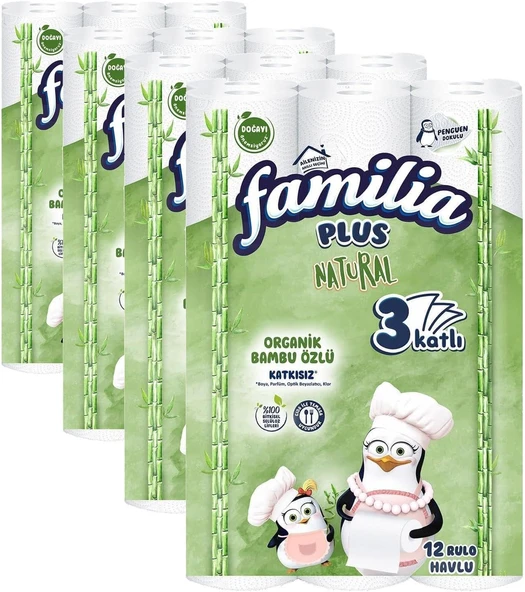 Familia Penguen Havlu Kağıt 12'Lı (4 Paketi) ürün görseli 1