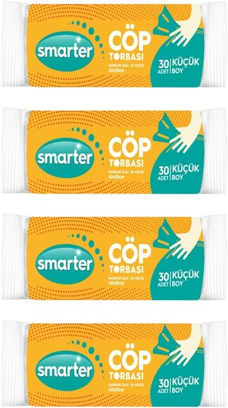 Smarter Torbasi Poşeti̇ Küçük Boy 4 Adet ürün görseli 1