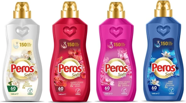 Peros 1440 Ml Konsantre Yumuşatıcı 4 Lü Karma Set ürün görseli 1