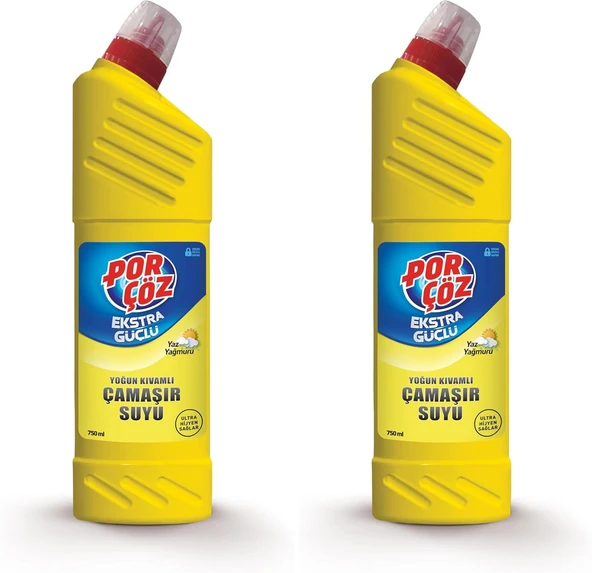 Porçöz Çamaşır Suyu Yaz Yağmuru 750 Ml (2 Paketi) ürün görseli 1