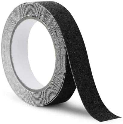 Smartizi Siyah Merdiven Zemin Kaydırmaz Bant (2,5 Cm X 5 Metre) - Güçlü Yapışkanlı Zımparalı Emniyet Şeridi - İç Dış Mekan Suya Dayanıklı Basamak Bandı ürün görseli 1