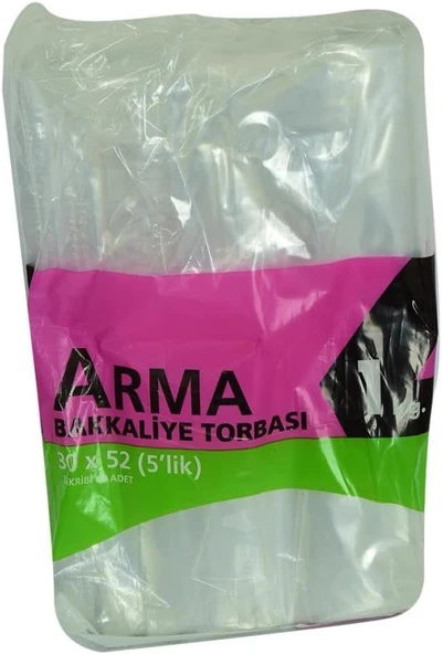 Plastik Şeffaf Bakkaliye Poşeti, 30X52 Cm, 1 Kg ürün görseli 1