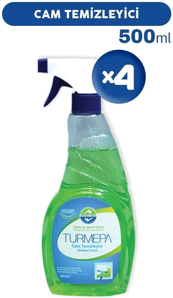 Turmepa Cam Temizleyici 500 Ml X 4 ürün görseli 1