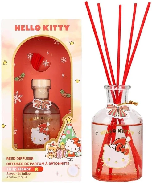 Sanrio Hello Kitty Yılbaşı Koleksiyonu Oda Kokusu – Cam Şişe Fiber Çubuklu Ev Parfümü ürün görseli 1