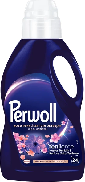 Perwoll Çiçek Cazibesi Koyu Renkle 1.32 Litre Sıvı Çamaşır Deterjan, 1.3L ürün görseli 1