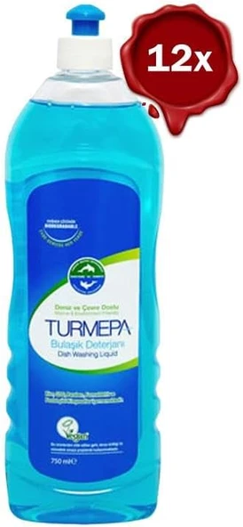 Turmepa Elde Yıkama Bulaşık Deterjanı 750 Ml X 12 ürün görseli 1