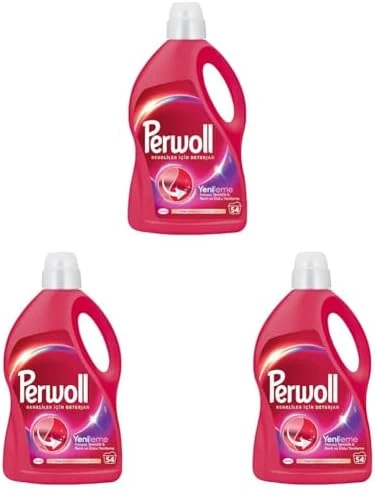 Perwoll Geliştirilmiş Renkli Sıvı Çamaşır Detarjanı 2970 Ml 3Lü Paket, 2.97L 3Lü Paket ürün görseli 1