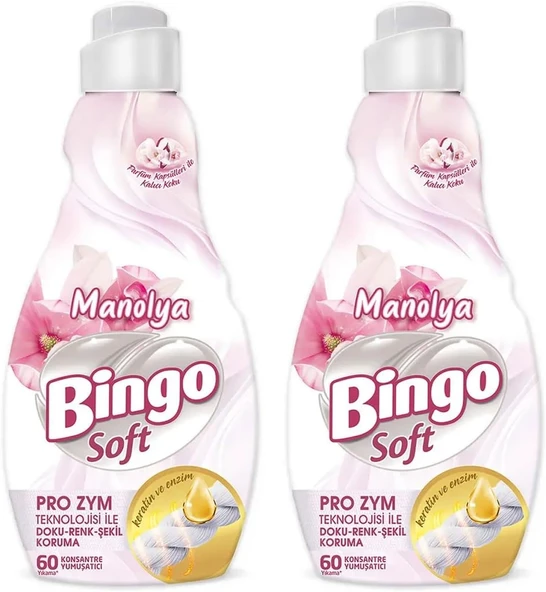 Manolya Konsantre Çamaşır Yumuşatıcısı, 1440 Ml, 2'Li Paket, 60 Yıkama ürün görseli 1