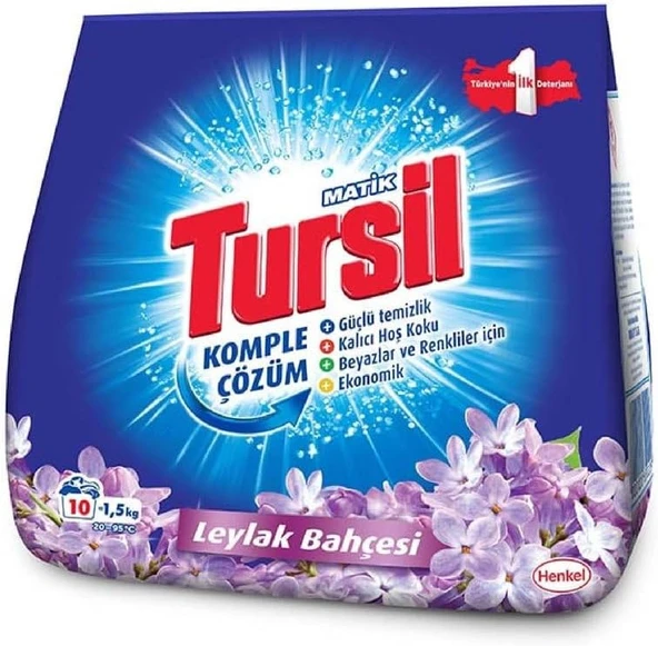 Tursilmatik Leylak Bahçesi Toz Çamaşır Deterjan 1,5 Kg, Leylak Bahçesi 1.5Kg ürün görseli 1
