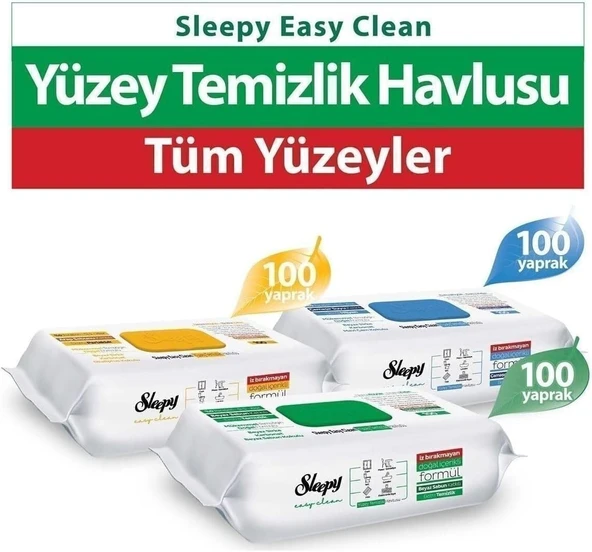 Sleepy Easy Clean Beyaz Sabun+Çamaşır Suyu+Arap Sabunu 300 Yapra ürün görseli 1