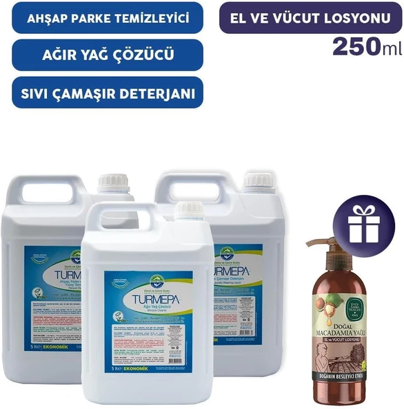 Turmepa Ev Temizlik Seti 4, El Vücut Losyonu Hediye ürün görseli 1