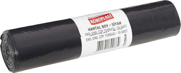 Ekonomik Endüstriyel Torbası Hantal Siyah 10’Lu 100×150 Cm, Kalın & Yırtılmaz, Sızdırmaz, Çift Katlı, Geri Dönüştürülebilir, Fabrika, Depo, Kafe, Otel, İnşaat Alanı, Hastane, Bahçe ürün görseli 1