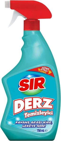 Sır Derz Temizleyici 750 Ml Süper Etkili Formül Fayans Arası Kire Lekeye Son ürün görseli 1
