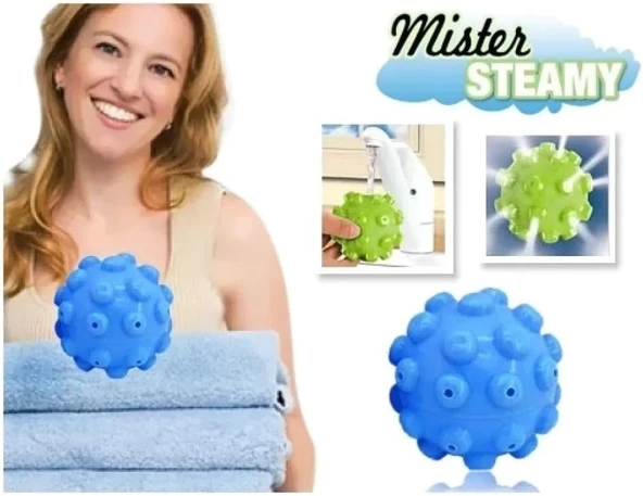 Mister Steamy Buharlı Çamaşır Kurutma Ütü Topları (2'Li) ürün görseli 1