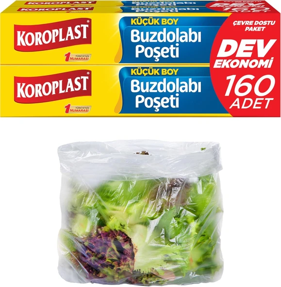 Küçük Boy Buzdolabı Poşeti Dev Ekonomi 160’Lı, Yeni Ekonomik Buzdolabı Poşeti Küçük Boy 20X30 Cm, Bpa İçermez, Sızdırmaz Saklama Torbası, Meyve, Sebze, Yemek, Et, Tavuk, Gıda Saklama Torbası ürün görseli 1
